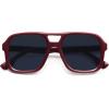imageSOJOS Retro Aviator Sunglasses For Women Men Square Womens Square Sun Glasses SJ2355Red Blue