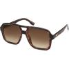 imageSOJOS Retro Aviator Sunglasses For Women Men Square Womens Square Sun Glasses SJ2355Tortoise Brown Grading