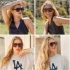 imageSOJOS Retro Aviator Sunglasses For Women Men Square Womens Square Sun Glasses SJ2355Yellow Tortoise Yellow