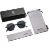 imageSOJOS Retro Hexagon Square Polarized Sunglasses for Women Men Vintage Hexagonal Polygon Shades SJ1101BlackGrey