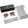 imageSOJOS Retro Hexagon Square Polarized Sunglasses for Women Men Vintage Hexagonal Polygon Shades SJ1101GoldBrown Grading