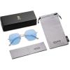 imageSOJOS Retro Hexagon Square Polarized Sunglasses for Women Men Vintage Hexagonal Polygon Shades SJ1101SilverBlue