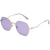 imageSOJOS Retro Hexagon Square Polarized Sunglasses for Women Men Vintage Hexagonal Polygon Shades SJ1101SilverPurple