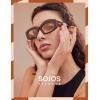 imageSOJOS Retro Oval Polarized Sunglasses Womens Trendy Sun Glasses Vintage Shades UV400 SJ2386Brown Tortoise  Brown