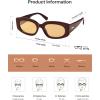 imageSOJOS Retro Oval Polarized Sunglasses Womens Trendy Sun Glasses Vintage Shades UV400 SJ2386Coffee  Light Brown