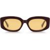imageSOJOS Retro Oval Polarized Sunglasses Womens Trendy Sun Glasses Vintage Shades UV400 SJ2386Coffee  Light Brown