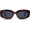 imageSOJOS Retro Oval Polarized Sunglasses Womens Trendy Sun Glasses Vintage Shades UV400 SJ2386Dark Tortoise  Grey