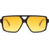 imageSOJOS Retro Oversized Square Polarized Sunglasses for Women and Men Vintage Shades Classic Large Sun Glasses SJ2618BlackYellow