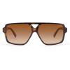 imageSOJOS Retro Oversized Square Polarized Sunglasses for Women and Men Vintage Shades Classic Large Sun Glasses SJ2618TortoiseGradient Brown