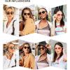 imageSOJOS Retro Square Polarized Sunglasses for Women Men Trendy Classic UV Protection Unisex Sunnies SJ2171Yellow Tortoise
