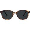 imageSOJOS Retro Square Polarized Sunglasses for Women Men Trendy Classic UV Protection Unisex Sunnies SJ2171Yellow Tortoise