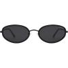 imageSOJOS Retro Trendy Oval Polarized Sunglasses for Women Men 90s Vintage Circle Round Sunnies SJ1248BlackGrey