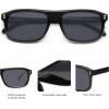 imageSOJOS Retro Vintage Polarized Sunglasses for Women Men Trendy Rectangle Womens Mens Shades SJ2290SBlackGrey