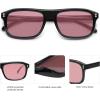 imageSOJOS Retro Vintage Polarized Sunglasses for Women Men Trendy Rectangle Womens Mens Shades SJ2290SBlackRed