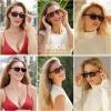 imageSOJOS Retro Vintage Polarized Sunglasses for Women Men Trendy Rectangle Womens Mens Shades SJ2290SWhiteGrey