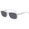 imageSOJOS Retro Vintage Polarized Sunglasses for Women Men Trendy Rectangle Womens Mens Shades SJ2290SWhiteGrey