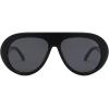 imageSOJOS Trendy Oversized Polarized Aviator Sunglasses Womens Men Retro Vintage 70s Style UV Protection Sun Glasses SJ2390BlackGrey