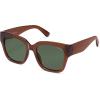 imageSOJOS Trendy Polarized Square Sunglasses WomensRetro Oversized Women Thick Sun Glasses SJ2217Milky BrownGreen