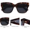 imageSOJOS Trendy Polarized Square Sunglasses WomensRetro Oversized Women Thick Sun Glasses SJ2217TortoiseGrey