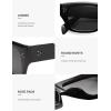 imageSOJOS Trendy Square Polarized Sunglasses Women Retro Vintage UV Protection Womens Sun Glasses SJ2383BlackGrey