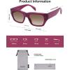 imageSOJOS Trendy Square Polarized Sunglasses Women Retro Vintage UV Protection Womens Sun Glasses SJ2383RoseBrown Grading