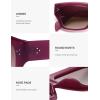 imageSOJOS Trendy Square Polarized Sunglasses Women Retro Vintage UV Protection Womens Sun Glasses SJ2383RoseBrown Grading
