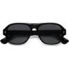imageSOJOS Polarized Aviator Square Sunglasses for Women Men 90s Retro Vintage Oval Shades UV400 Lens SJ2395BlackGrey