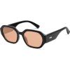 imageSOJOS Polarized Sunglasses For Women Retro Rectangle Womens Sun Glasses Trendy Narrow Square 90s Shades SJ2232BlackOrange
