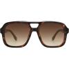imageSOJOS Retro Aviator Sunglasses For Women Men Square Womens Square Sun Glasses SJ2355Tortoise Brown Grading