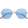Silver/Blue