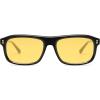imageSOJOS Retro Vintage Polarized Sunglasses for Women Men Trendy Rectangle Womens Mens Shades SJ2290SBlackYellow