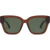 imageSOJOS Trendy Polarized Square Sunglasses WomensRetro Oversized Women Thick Sun Glasses SJ2217Milky BrownGreen