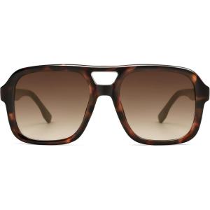 imageSOJOS Retro Aviator Sunglasses For Women Men Square Womens Square Sun Glasses SJ2355Tortoise Brown Grading