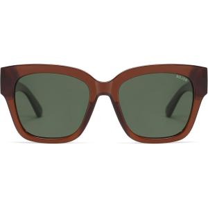 imageSOJOS Trendy Polarized Square Sunglasses WomensRetro Oversized Women Thick Sun Glasses SJ2217Milky BrownGreen