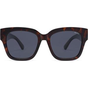 imageSOJOS Trendy Polarized Square Sunglasses WomensRetro Oversized Women Thick Sun Glasses SJ2217TortoiseGrey