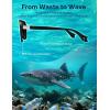 imageSOJOS Ocean Collection Polarized Retro Oversized Aviator Sunglasses Women Men Recycled Plastic EcoFriendly ConstellationBlackGrey