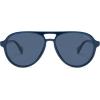 imageSOJOS Ocean Collection Polarized Retro Oversized Aviator Sunglasses Women Men Recycled Plastic EcoFriendly ConstellationDark BlueGrayblue