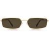 imageSOJOS Rectangle Polarized Sunglasses for Women men Flat Lenses UV400 Protection Vintage ShadesGoldBrown