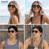 imageSOJOS Retro Aviator Sunglasses Womens Mens Vintage Double Bridge Sun Glasses 70s 80s 90s Shades SJ2399Black
