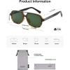 imageSOJOS Retro Aviator Sunglasses Womens Mens Vintage Double Bridge Sun Glasses 70s 80s 90s Shades SJ2399Tortoise