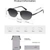imageSOJOS Retro Oval Polarized Sunglasses for Women Men Vintage 90s Style Womens Mens Sunnies Sun Glasses SJ1245BlackGrey Grading