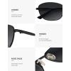 imageSOJOS Retro Oval Polarized Sunglasses for Women Men Vintage 90s Style Womens Mens Sunnies Sun Glasses SJ1245BlackGrey Grading