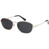 imageSOJOS Retro Oval Polarized Sunglasses for Women Men Vintage 90s Style Womens Mens Sunnies Sun Glasses SJ1245GoldGrey