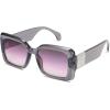 imageSOJOS Retro Oversized Square Sunglasses for Women Trendy Large Luxury Womens Big Shades SJ2350Grey