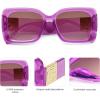 imageSOJOS Retro Oversized Square Sunglasses for Women Trendy Large Luxury Womens Big Shades SJ2350Purple
