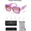 imageSOJOS Retro Oversized Square Sunglasses for Women Trendy Large Luxury Womens Big Shades SJ2350Purple