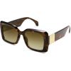 imageSOJOS Retro Oversized Square Sunglasses for Women Trendy Large Luxury Womens Big Shades SJ2350Tortoise