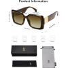 imageSOJOS Retro Oversized Square Sunglasses for Women Trendy Large Luxury Womens Big Shades SJ2350Tortoise