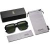imageSOJOS Retro Square Polarized Sunglasses for Women Men Trendy Large Frame Sun Glasses Designer Inspired Shades SJ2320Black