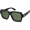 imageSOJOS Retro Square Polarized Sunglasses for Women Men Trendy Large Frame Sun Glasses Designer Inspired Shades SJ2320Black